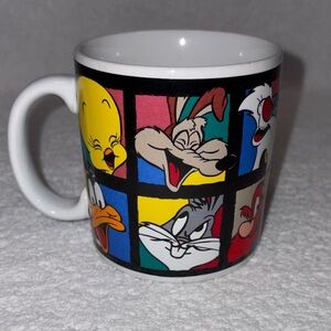 Warner Bros. Looney Tunes Mug - Black, Blue, Red, Yellow